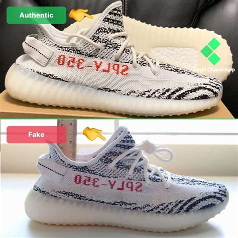 adidas yeezy zebra real vs fake inside tag|yeezy 350 real vs fake.